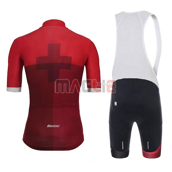 Maglia Tour de Suisse Manica Corta 2018 Cross Rosso